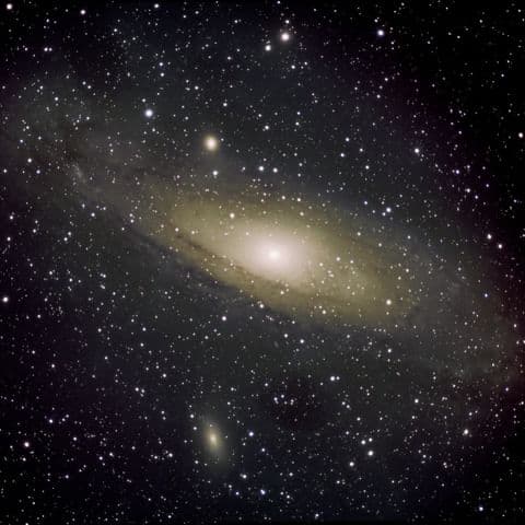 Photograph of andromeda galaxy